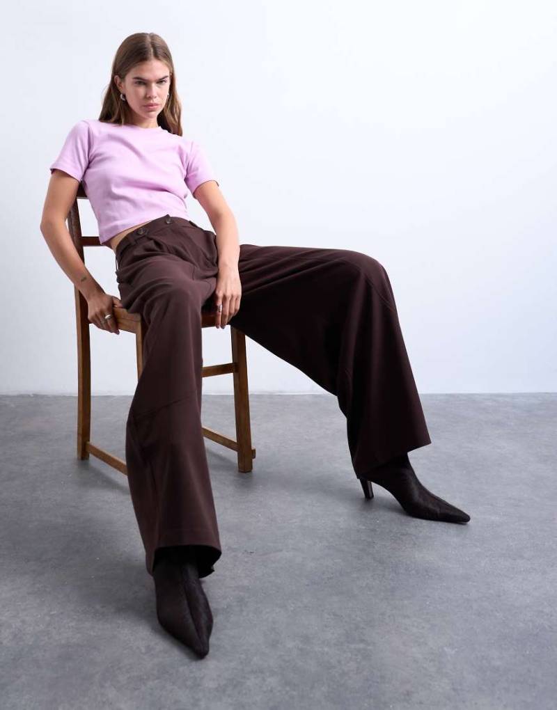 Topshop - Elegante Horseshoe-Hose in Schokobraun-Brown Topshop - Elegante Horseshoe-Hose in Schokobraun-Brown von Topshop