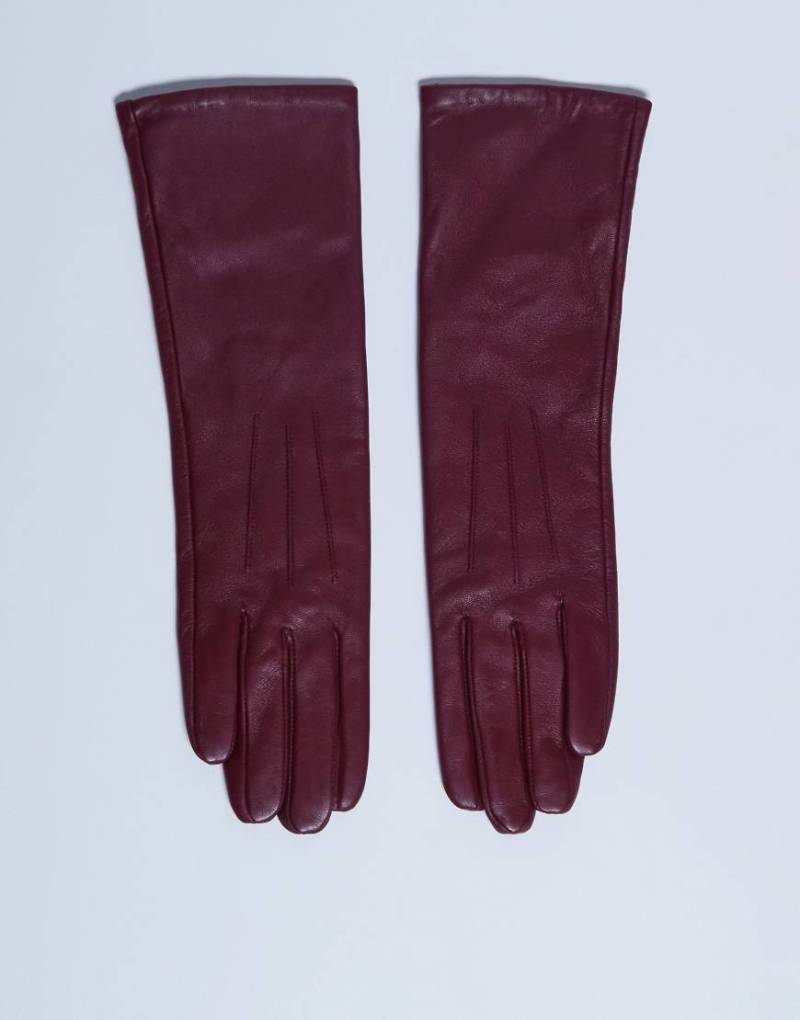 Topshop - Gibson - Handschuhe aus Leder in Burgunderrot Topshop - Gibson - Handschuhe aus Leder in Burgunderrot von Topshop