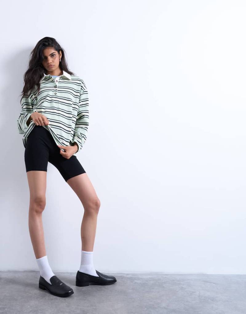 Topshop - Kurze Basic-Leggings in Schwarz von Topshop