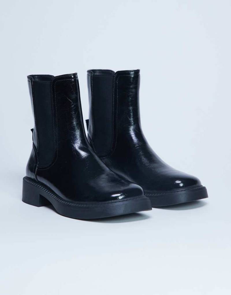 Topshop - Lottie - Chelsea-Stiefeletten in Schwarz von Topshop
