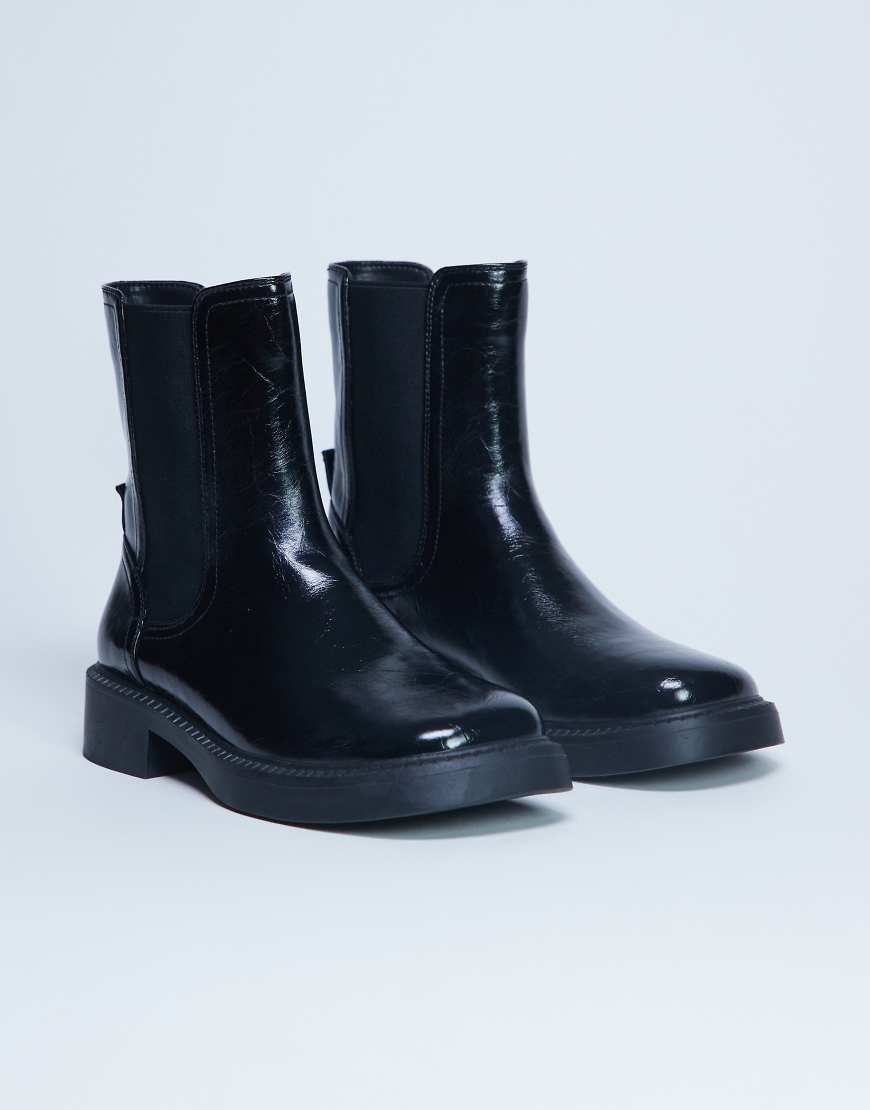 Topshop - Lottie - Chelsea-Stiefeletten in Schwarz von Topshop