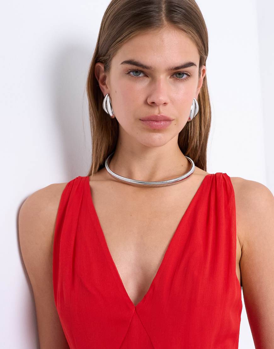 Topshop - Matty - Silberfarbene Halskette aus wasserfestem Edelstahl Topshop - Matty - Silberfarbene Halskette aus wasserfestem Edelstahl von Topshop