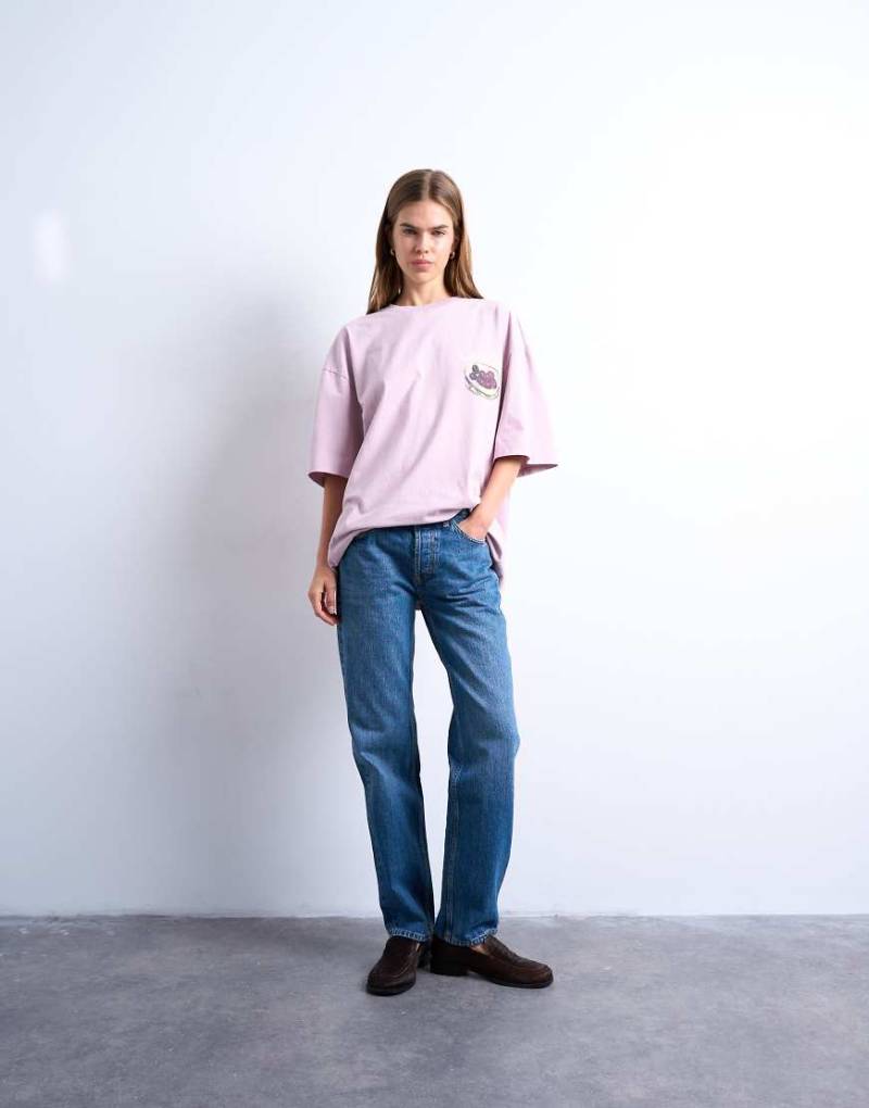 Topshop - Runway - Gerade geschnittene Jeans in Dunkelblau mit mittelhohem Bund von Topshop