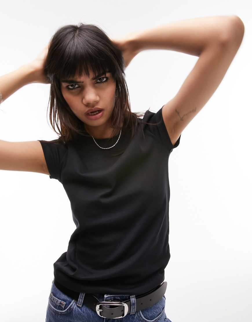 Topshop - T-Shirt für den Alltag in Schwarz von Topshop