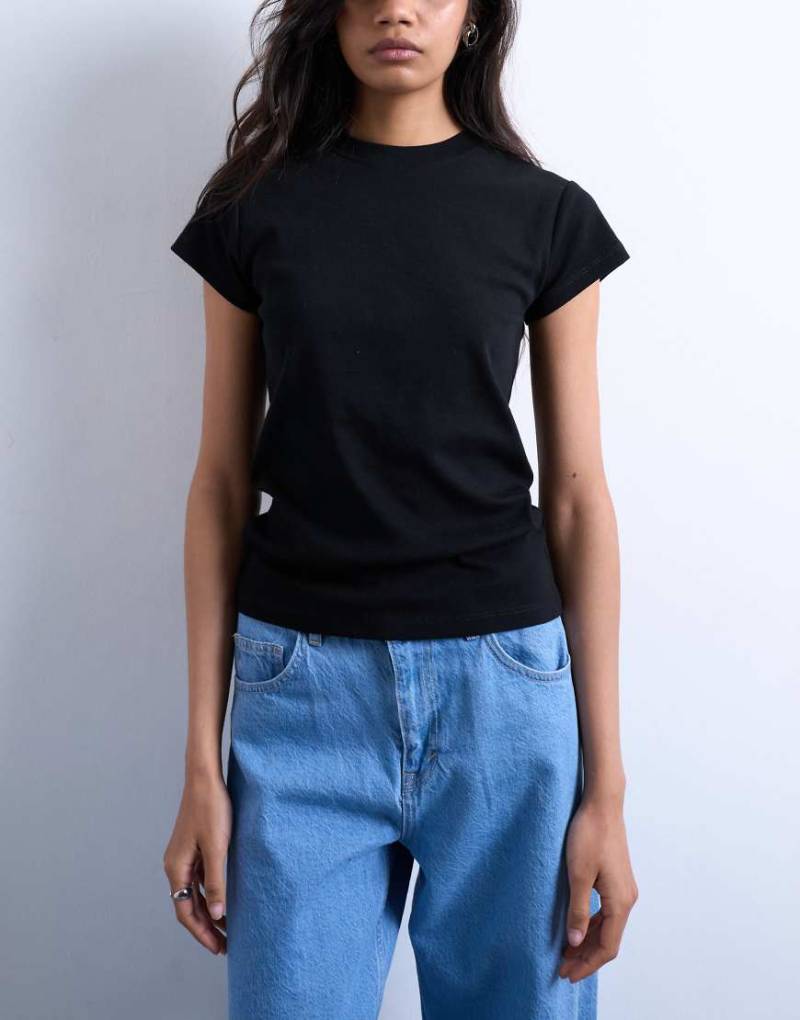 Topshop - T-Shirt für den Alltag in Schwarz von Topshop