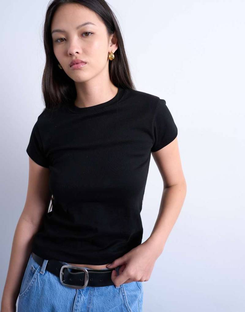 Topshop - T-Shirt für den Alltag in Schwarz von Topshop