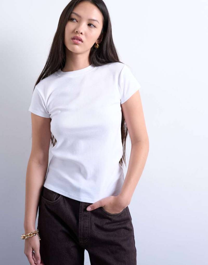 Topshop - T-Shirt für jeden Tag in Weiß von Topshop