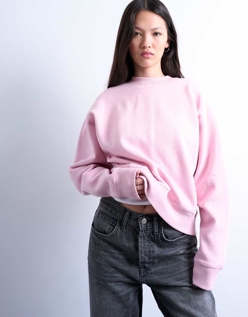 Topshop - Ultimate - Sweatshirt in Rosa Topshop - Ultimate - Sweatshirt in Rosa von Topshop