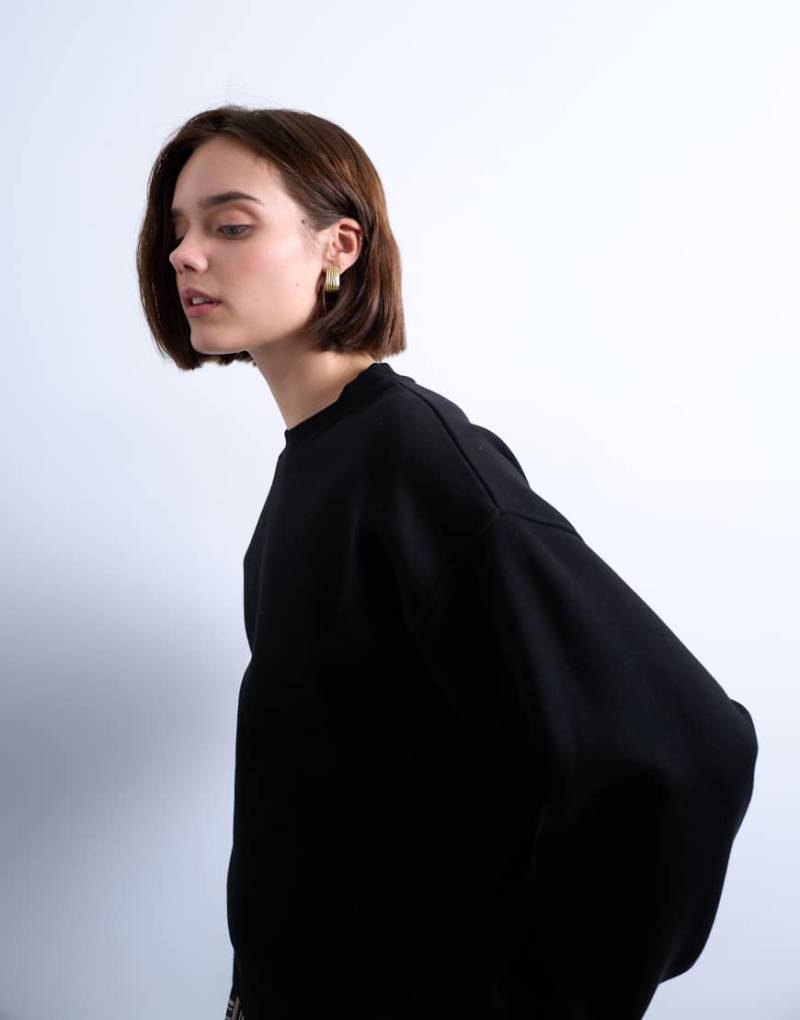 Topshop - Ultimate - Sweatshirt in Schwarz von Topshop