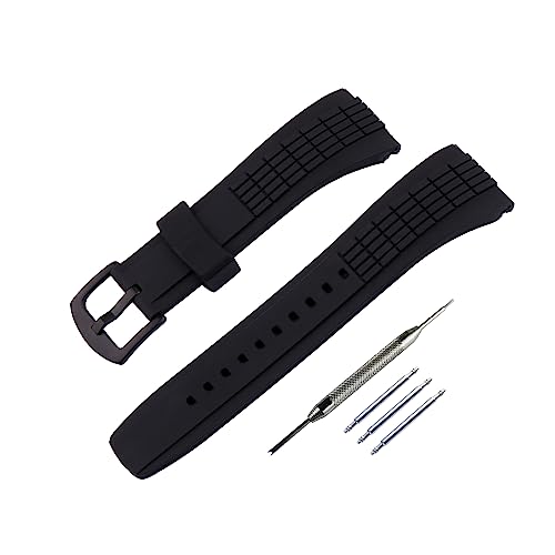 Topuly 26 mm Herren-Uhrenarmband aus Gummi, kompatibel mit Seiko Velatura / SRH Serie SRH006 SPC007, Outdoor-Uhrenarmband, Armband für Damen und Herren von Topuly