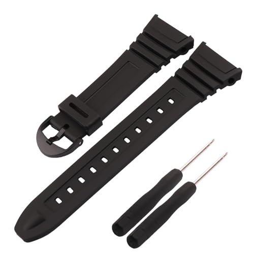 Topuly Resin-Uhrenarmband Ersatz passend für Casio 3239 W-96H W96H W96 Uhrenarmband Uhrenarmband Armband für Damen und Herren Topuly Resin-Uhrenarmband Ersatz passend für Casio 3239 W-96H W96H W96 Uhrenarmband Uhrenarmband Armband für Damen und Herren von Topuly