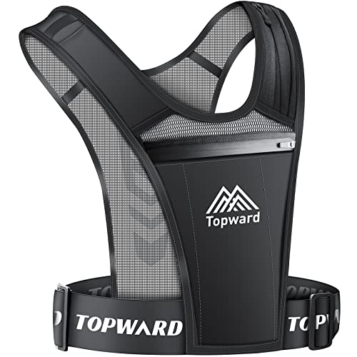 Topward Laufweste Reflektierend Handytasche Joggen Handyhalterung, für Männer Frauen Joggen Walking Exercise & Gym Workout. Wasserfester Handyhalter für alle Smartphones. Verstellbarer Riemen von Topward