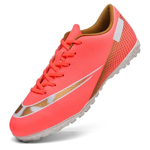 Topwolve Fußballschuhe Herren Kunstrasen Fussballschuhe Professionelle Kinder Athletics Trainingsschuhe Sport Outdoor Football Schuhe,Rosa,40 EU von Topwolve