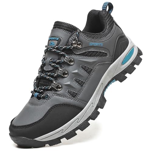 Topwolve Wanderstiefel Herren Damen Wasserdicht Wanderschuhe Low Rise Trekking Kletterschuhe Outdoor Rucksackreisen Camping Trails Schuhe, grau, 40 2/3 EU von Topwolve