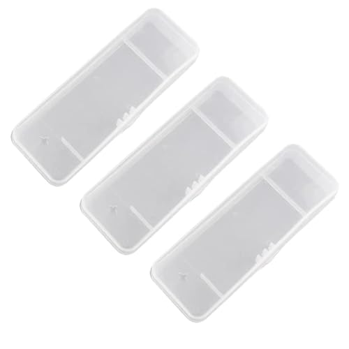 TorSor 3 Pack Manuelle Rasierer Reise Fall Universal Tragbare Rasierer Aufbewahrungsbox Tragetasche Schutz Halter Transparent Abdeckung Behälter für Männer Rasierer und Klinge Nachfüllset von TorSor
