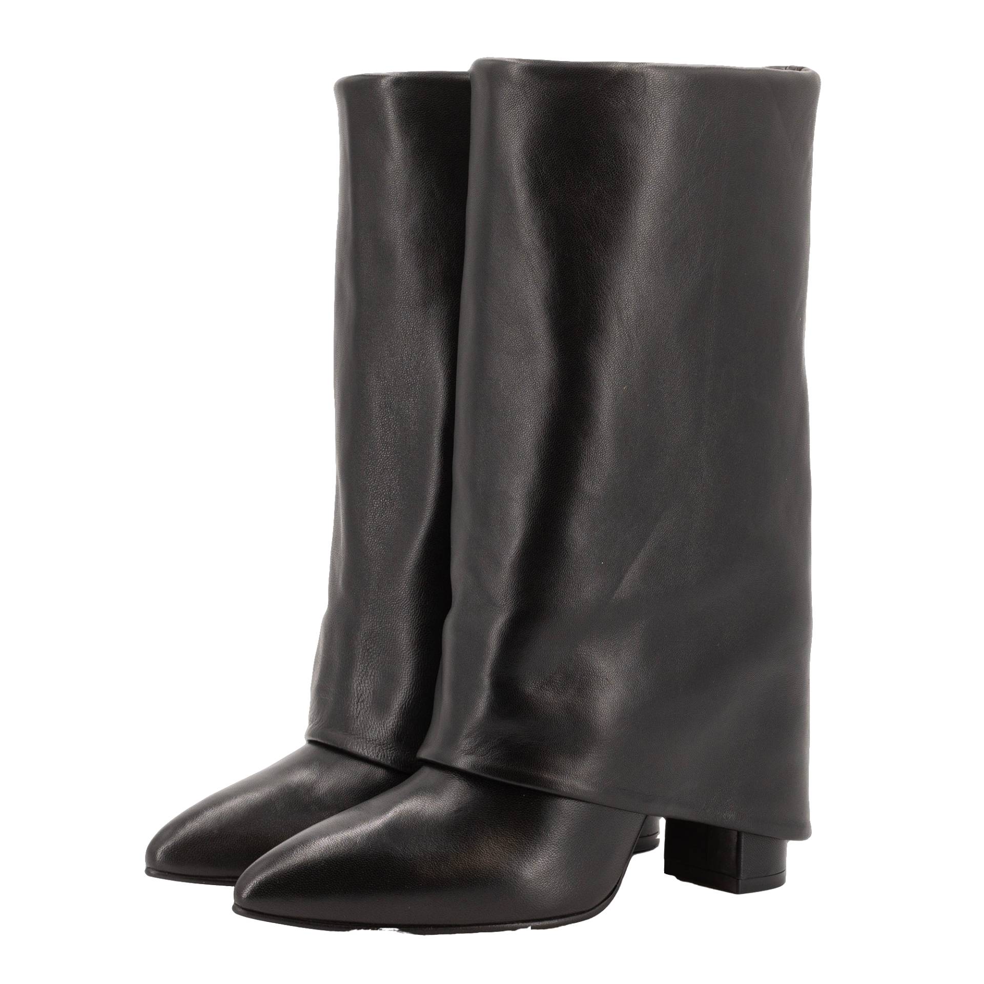 BERTA BLACK LEATHER BOOTS von Toral