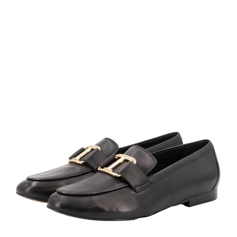 Toral | BLACK LEATHER LOAFER | Women's Jet Black Loafers von Toral