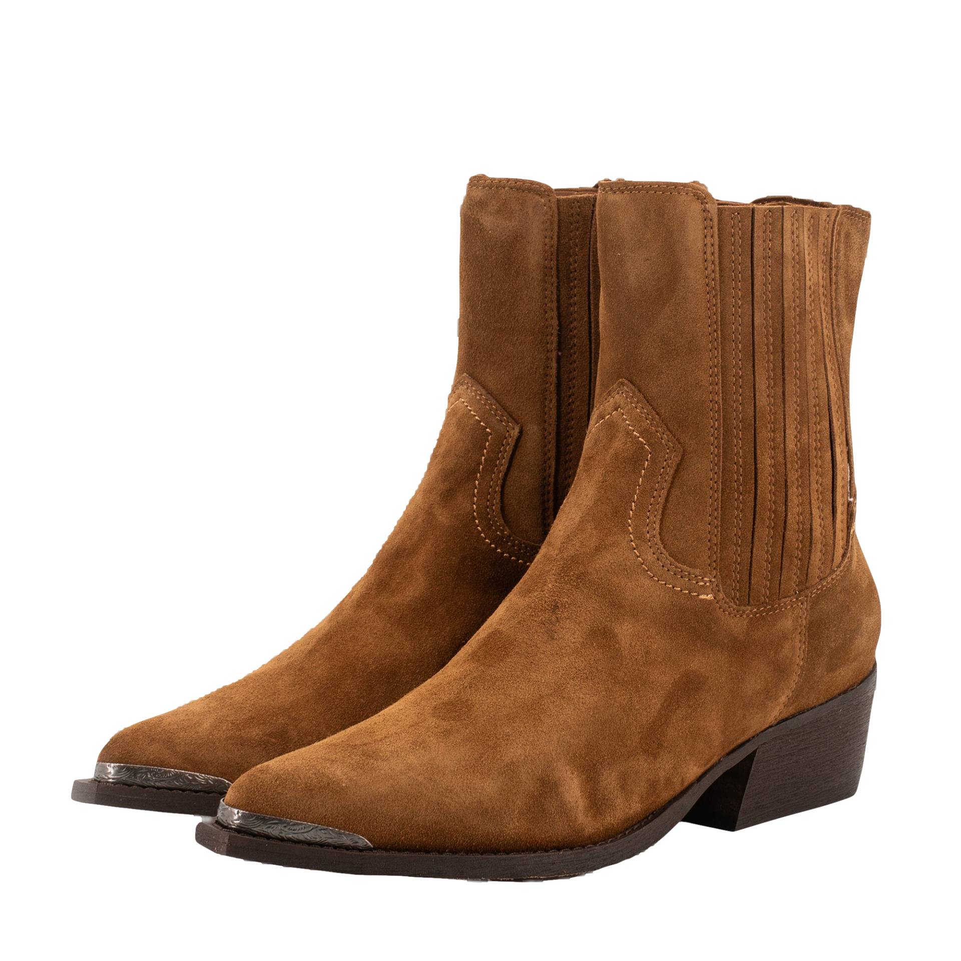 BROWN SUEDE BOOTIES von Toral