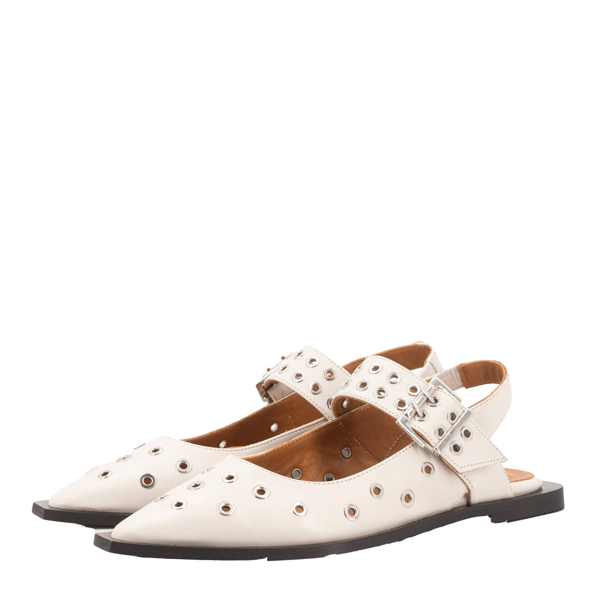 CASANDRA OFF-WHITE BALLERINAS von Toral