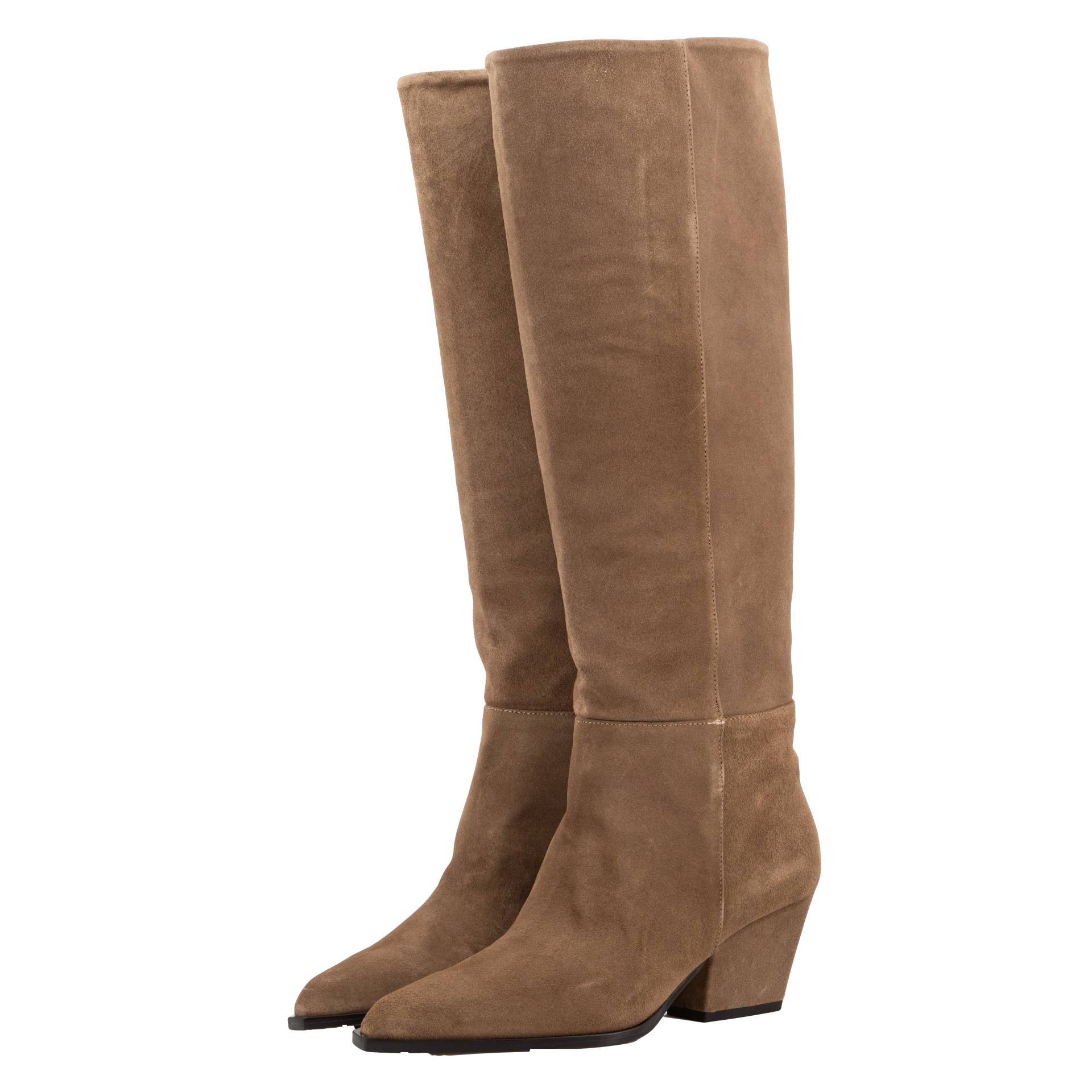 Toral | DAKOTA BROWN SUEDE KNEE-HIGH BOOTS | Women's Caramel Boots von Toral