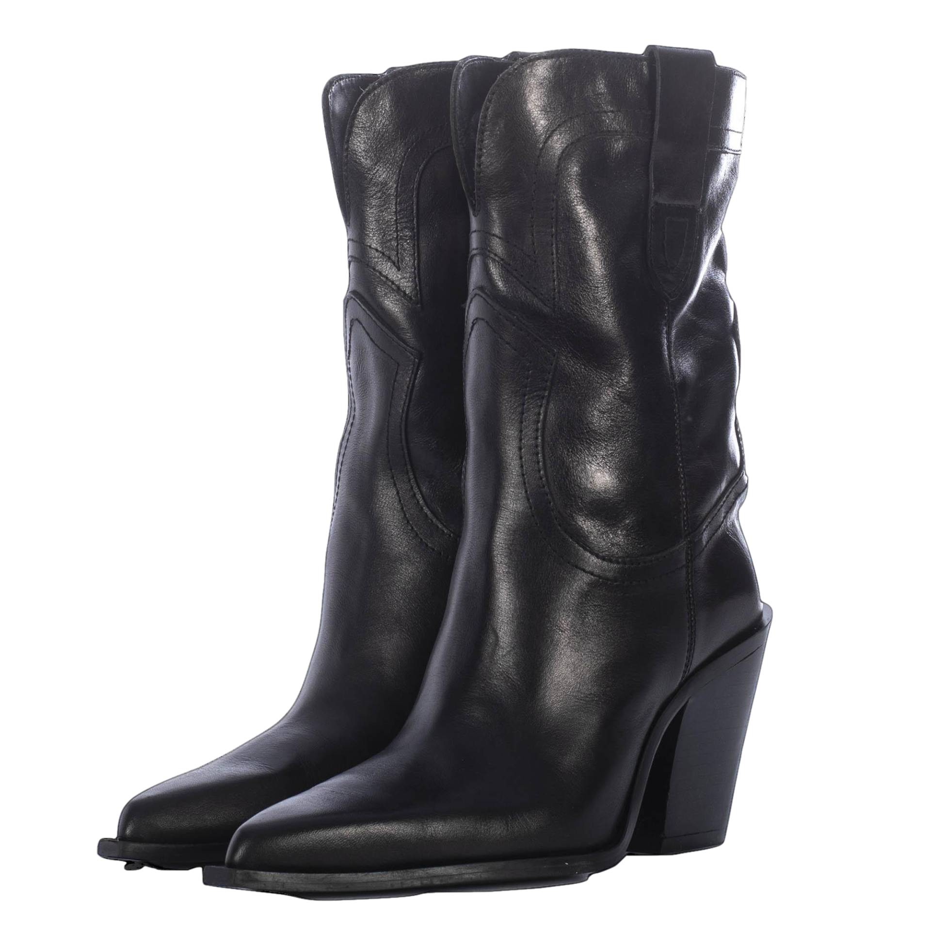 HELGA BLACK WESTERN BOOTS von Toral