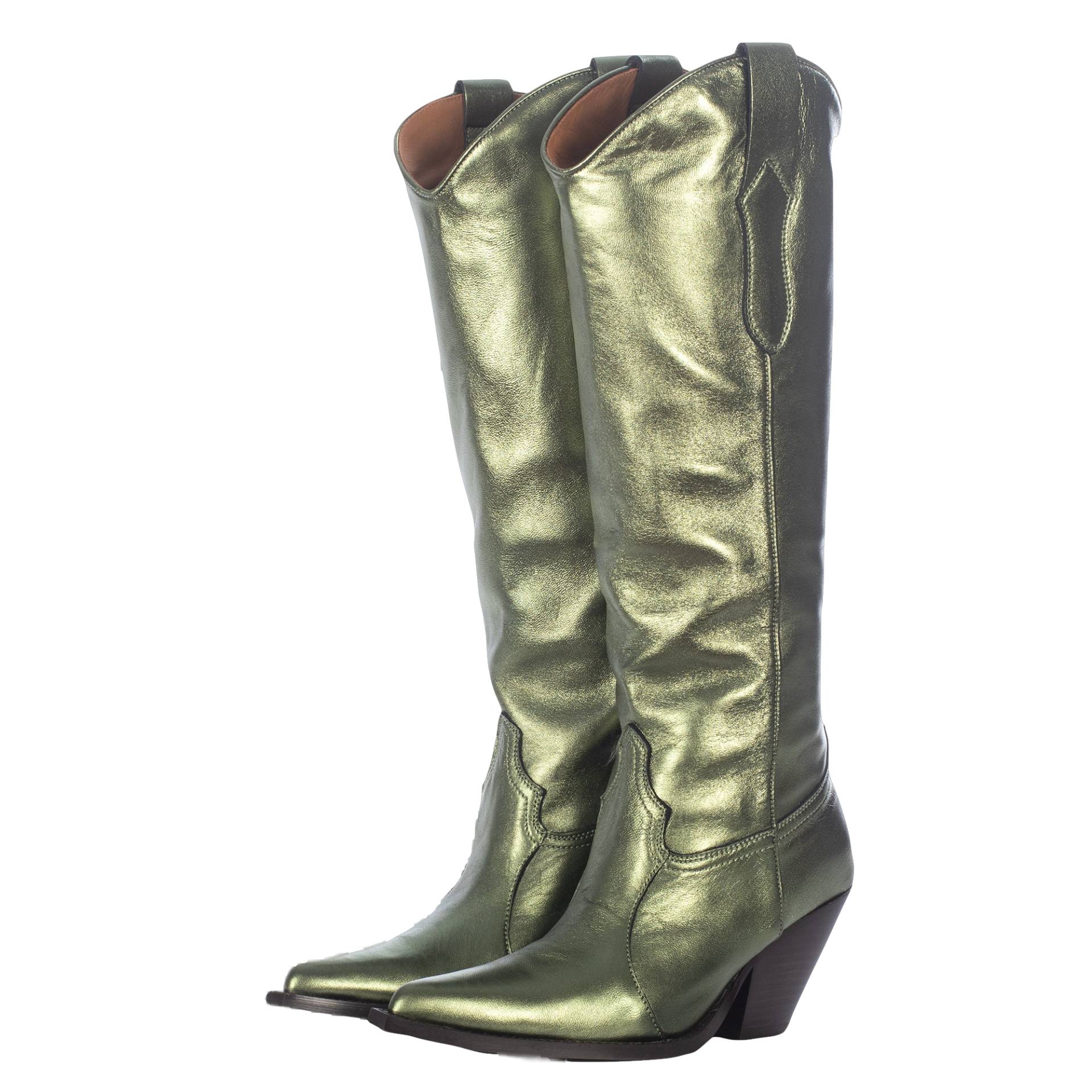 METALLIC TALL BOOTS von Toral