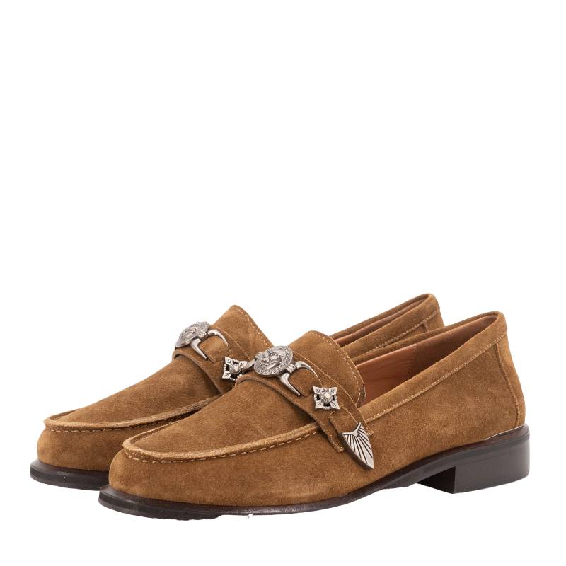 Toral | NAOMI LEATHER LOAFER | Women's Hazelnut Loafers von Toral