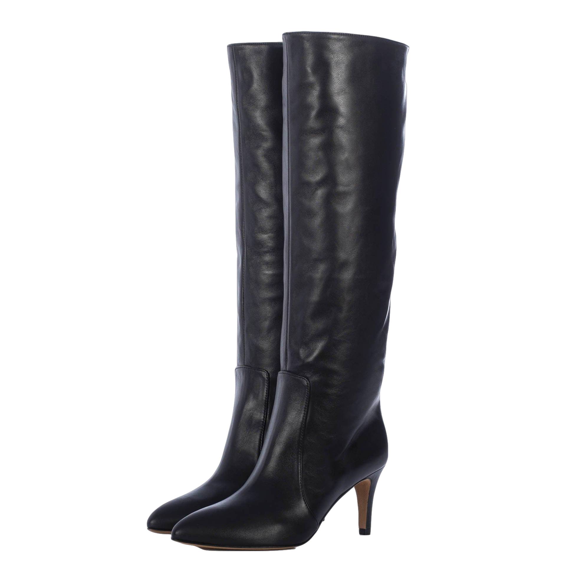 TORAL BLACK LEATHER TALL BOOTS von Toral