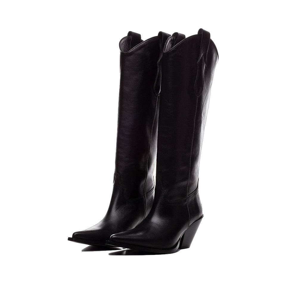 TORAL HIGH BLACK LEATHER BOOTS von Toral