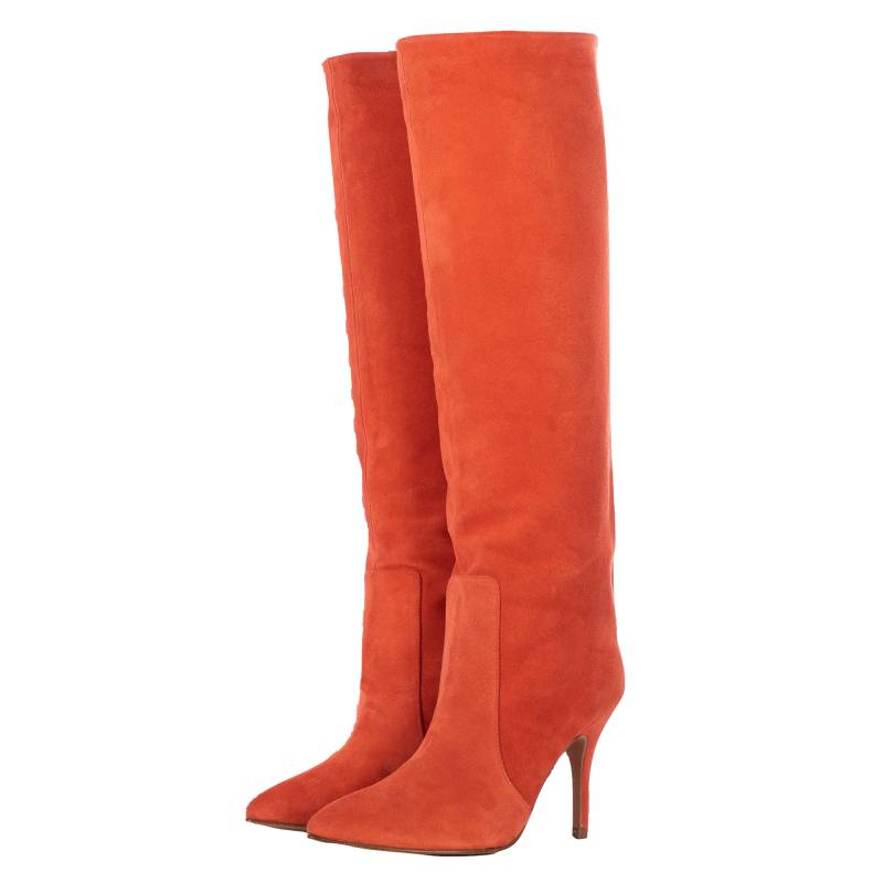 Toral | TROPICAL SUEDE KNEE-HIGH BOOTS | Women's Burnt Orange Boots von Toral