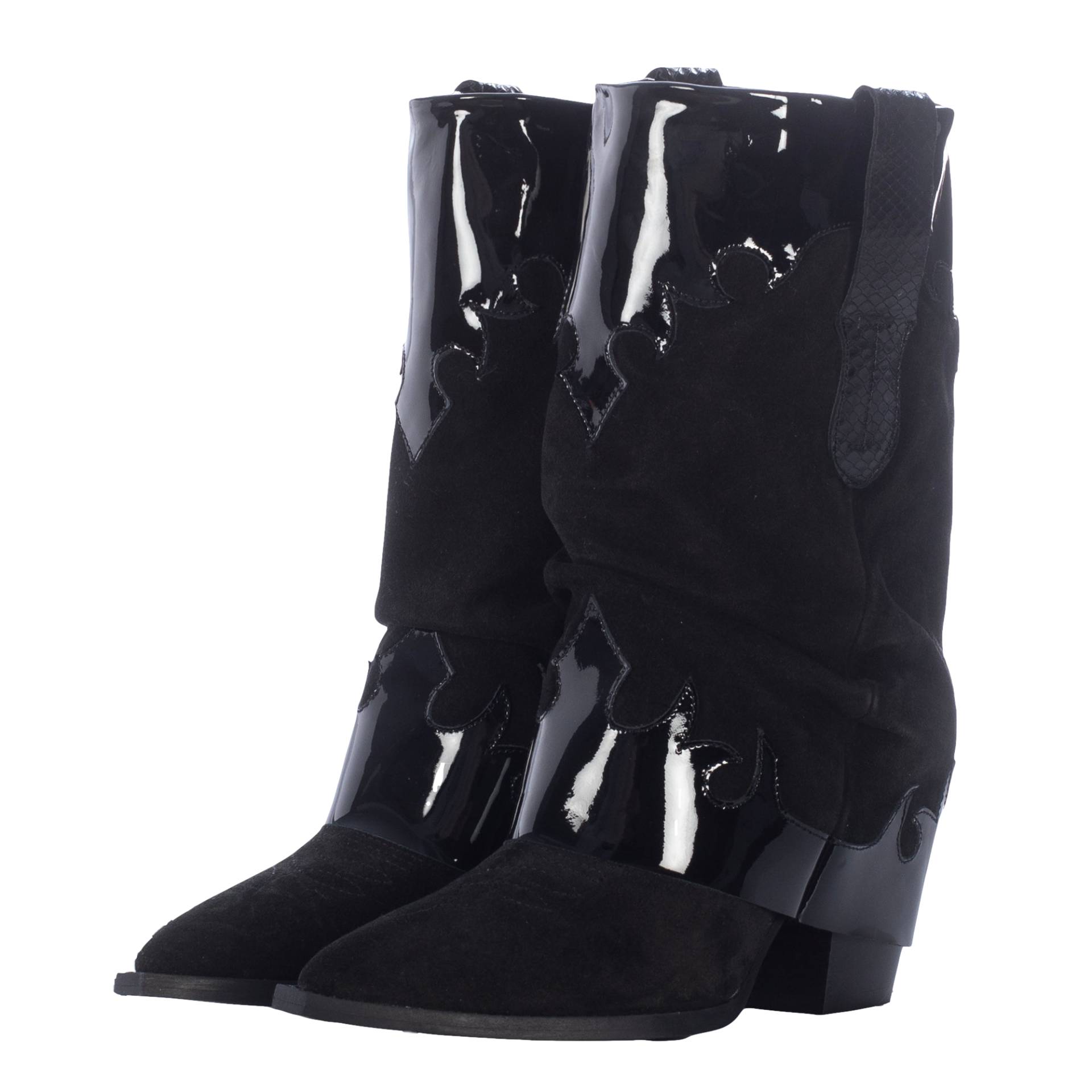 WOODY BLACK WESTERN BOOTS von Toral