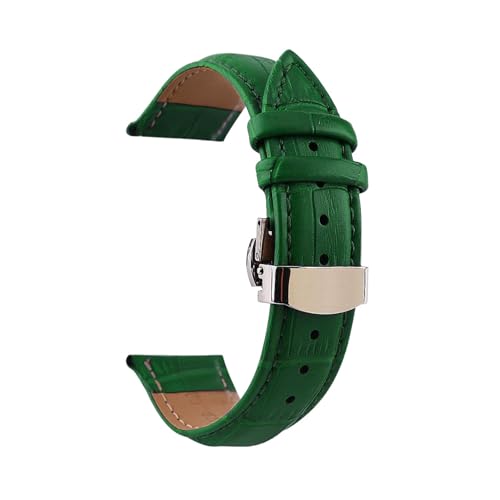 Torehueju 12–24mm buntes Rindsleder-Uhrenarmband mit Schnellverschluss für mechanische Uhren, Quarzuhren, 12mm von Torehueju
