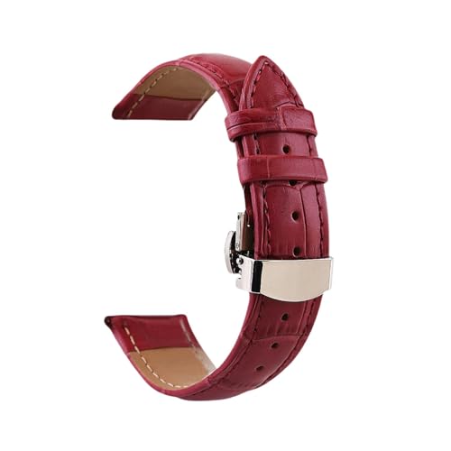 Torehueju 12–24mm buntes Rindsleder-Uhrenarmband mit Schnellverschluss für mechanische Uhren, Quarzuhren, 16mm von Torehueju