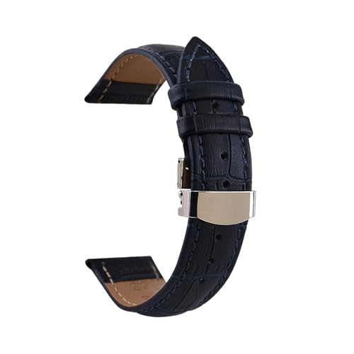 Torehueju 12–24mm buntes Rindsleder-Uhrenarmband mit Schnellverschluss für mechanische Uhren, Quarzuhren, 21mm von Torehueju