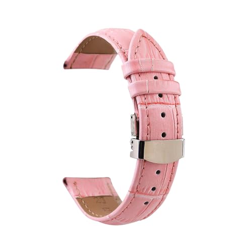 Torehueju 12–24mm buntes Rindsleder-Uhrenarmband mit Schnellverschluss für mechanische Uhren, Quarzuhren, 24mm von Torehueju
