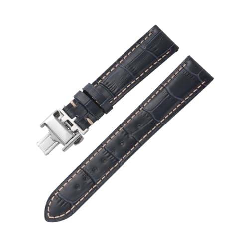 Torehueju 13-22mm Schnellverschlussarmband aus hautfreundlichem Kalbsleder mit Bambusmaserung für mechanische Uhren und Quarzuhren, 15mm von Torehueju