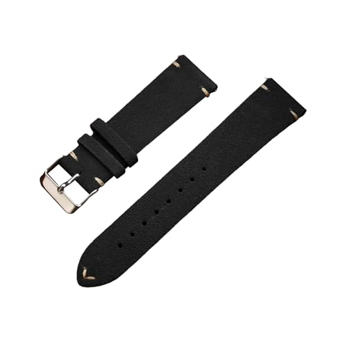 Torehueju 14-22mm Schnellverschluss-Uhrenarmband aus buntem Wildleder-Rindsleder für mechanische Uhren, 14mm von Torehueju