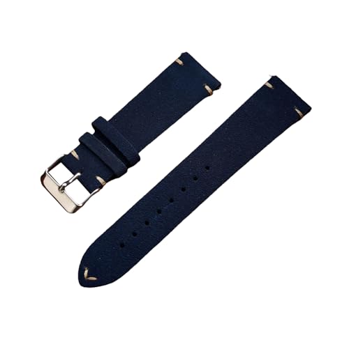 Torehueju 14-22mm Schnellverschluss-Uhrenarmband aus buntem Wildleder-Rindsleder für mechanische Uhren, 16mm von Torehueju