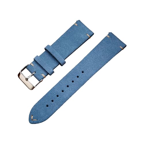 Torehueju 14-22mm Schnellverschluss-Uhrenarmband aus buntem Wildleder-Rindsleder für mechanische Uhren, 16mm von Torehueju