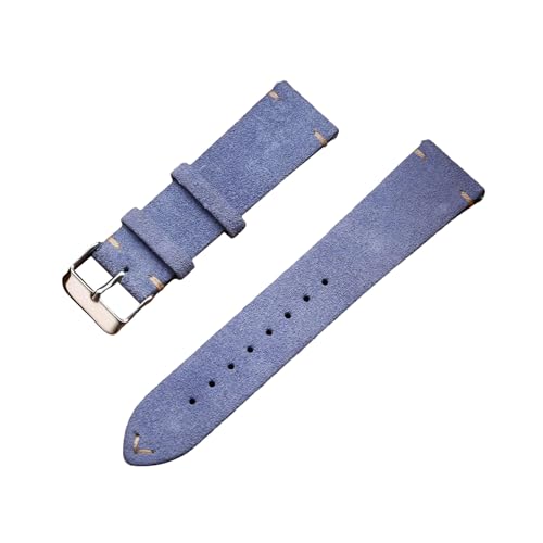 Torehueju 14-22mm Schnellverschluss-Uhrenarmband aus buntem Wildleder-Rindsleder für mechanische Uhren, 22mm von Torehueju