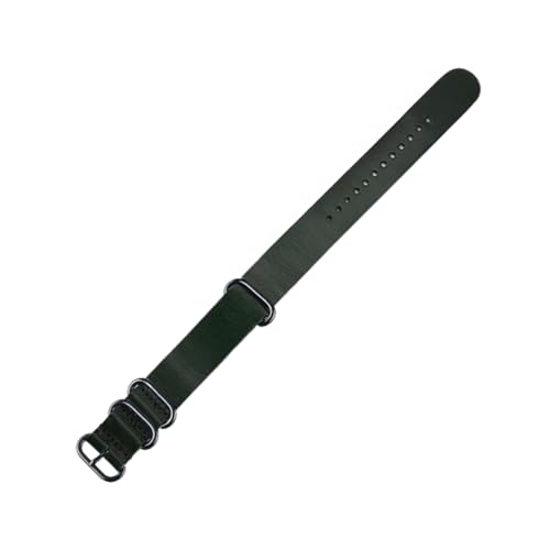 Torehueju 14–24mm integriertes Uhrenarmband aus gewachstem Rindsleder mit polierter Ringschließe, 18mm von Torehueju