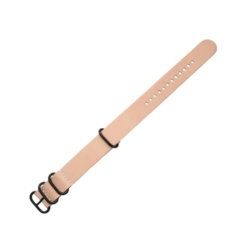 Torehueju 14–24mm integriertes Uhrenarmband aus gewachstem Rindsleder mit polierter Ringschließe, 24mm von Torehueju