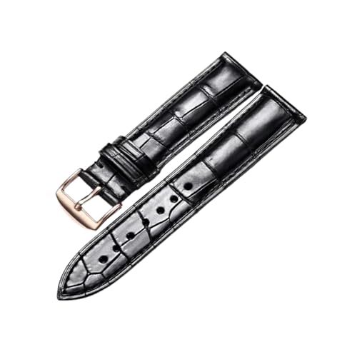 Torehueju 18–22mm atmungsaktives, hautfreundliches Uhrenarmband aus amerikanischem Alligatorleder mit Bambusmaserung, 21mm von Torehueju