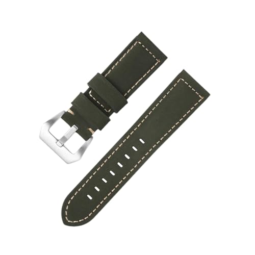 Torehueju 18–26mm Vintage-Uhrenarmband aus gewachstem Rindsleder mit Bambusmaserung für mechanische Uhren, Quarzuhren, 22mm von Torehueju