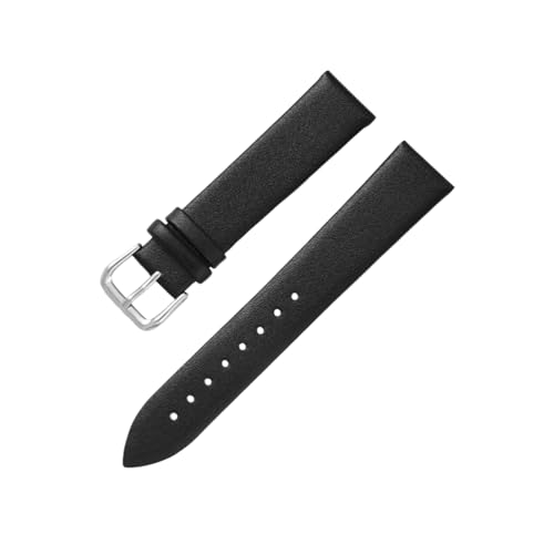 Torehueju 8–22mm einfarbiges, ultradünnes Rindsleder-Uhrenarmband für Quarzuhren, 22mm von Torehueju