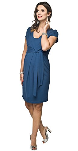 Torelle Maternity Wear Elegantes Umstandskleid mit Stillfunktion, Modell: Blufi, Kurzarm, indygo, M von Torelle Maternity Wear