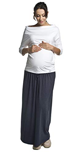 Torelle Maternity Wear Umstandsshirt aus Baumwolle, Modell: AVI, Weiss, XL von Torelle Maternity Wear