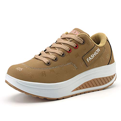 Damen Trainer Schuhe Höhe Erhöhung Keil Ferse Casual Sportschuhe Chunky Lace Up Athletic Platform Clunky Sneakers Damen Trainer Schuhe Höhe Erhöhung Keil Ferse Casual Sportschuhe Chunky Lace Up Athletic Platform Clunky Sneakers von Toride