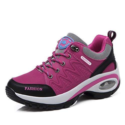 Damen Wanderhalbschuhe Wasserdicht Leicht Trekking- Und Wanderschuhe Für Damen Schnürsenkel Keilabsatz von Toride