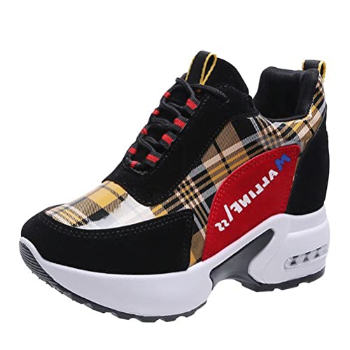 Damen Hidden Heel Sneakers Wedge Heel Casual Sportschuhe Höhe Zunehmende Mode Herbst Winter Plattform Turnschuhe von Toride